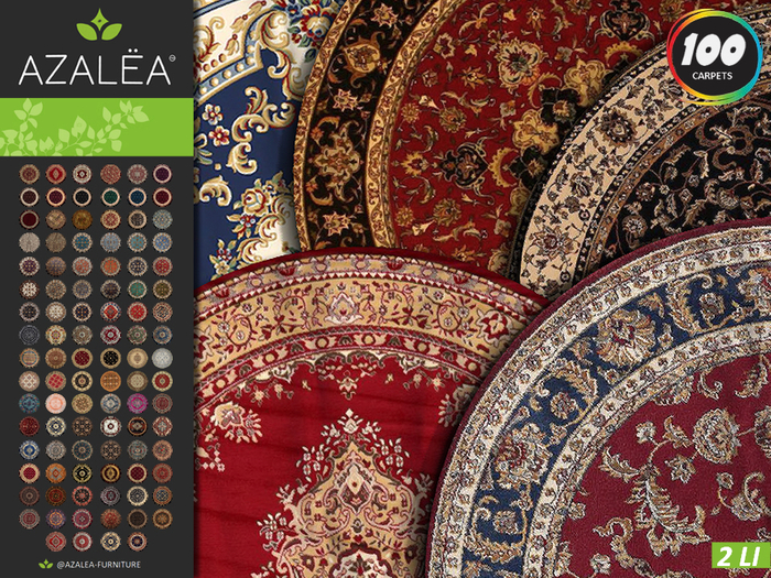 Second Life Marketplace - [AZALEA] PROMO CARPETS ROUND CLASSIC